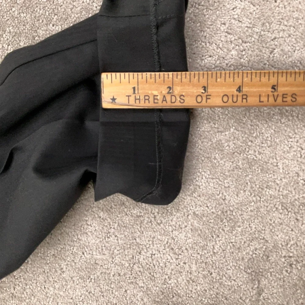 Jos A Bank Suit Mens 42R 36W Black Signature Gold Neutral Executive Tailor Wool